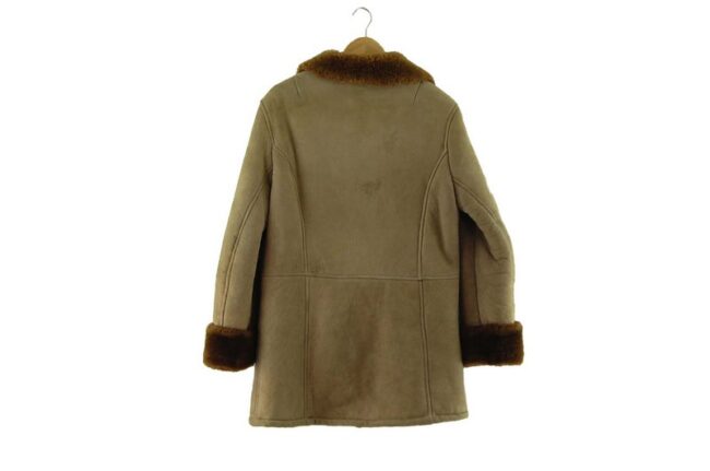 Back of Sheepskin Coat Vintage Ladies