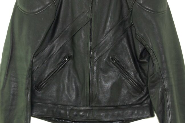 Close up of Vintage Biker Jacket