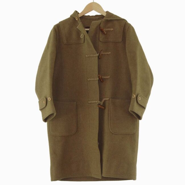 Womens Woolen Camel Duffel Coat