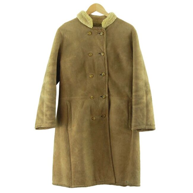 Sheepskin Long Coat Womens