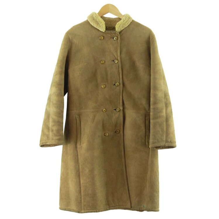 Sheepskin Long Coat Womens