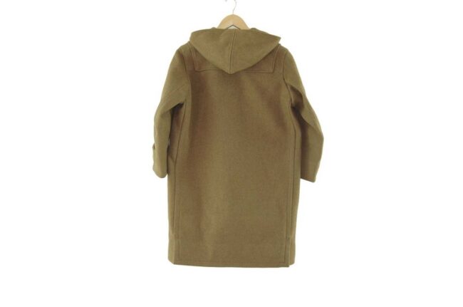 Back of Womens Woolen Camel Duffel Coat