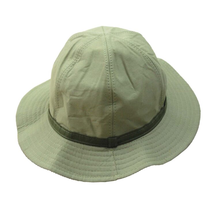 Beige Cotton Bucket Hat