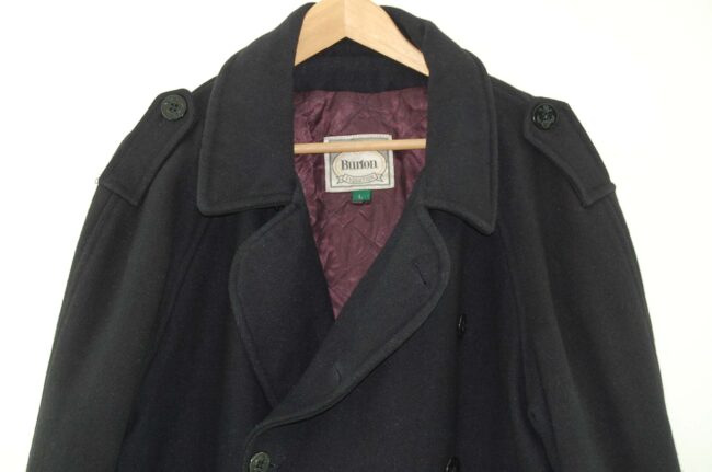 Close up of Navy P Coat