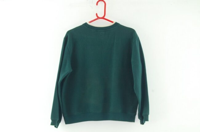 Back of Reindeers Green Crew Neck Sweatshirt