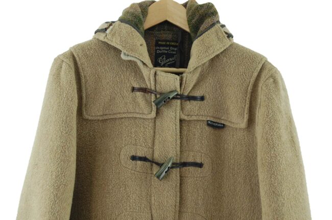 Close up of Beige Gloverall Duffel Coat