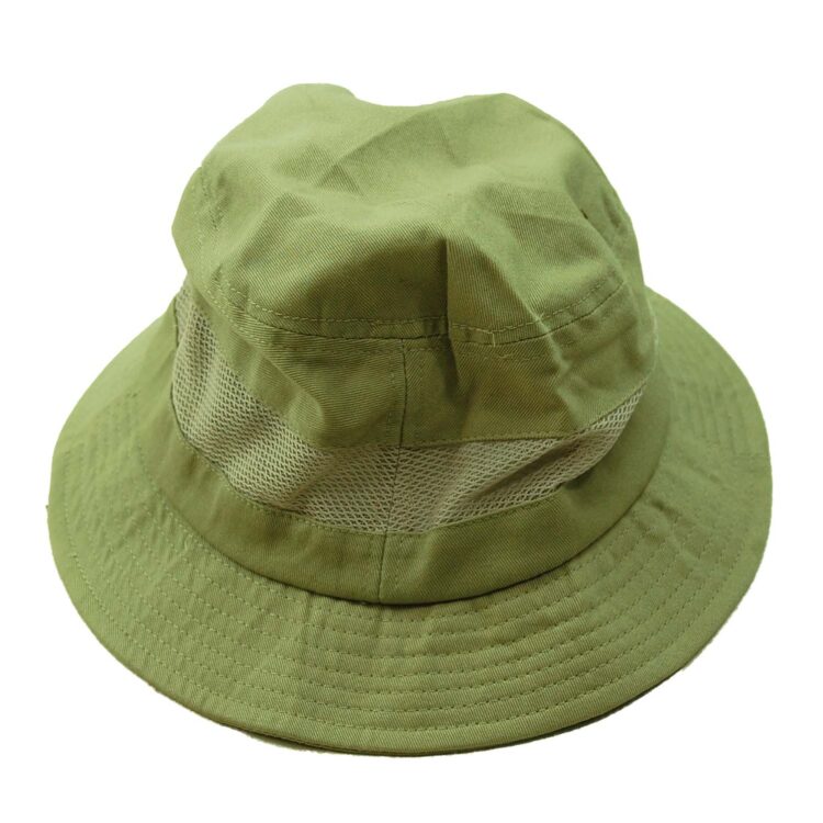 Beige Mesh Bucket Hat