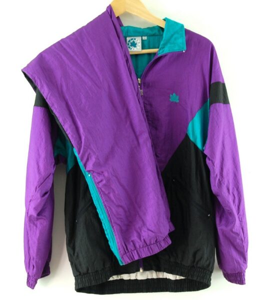 Multicoloured Shell suit - UK XS- Blue 17 Vintage Clothing
