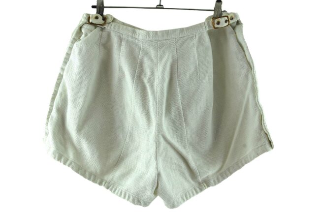 Back of 60s Womens Button Shorts