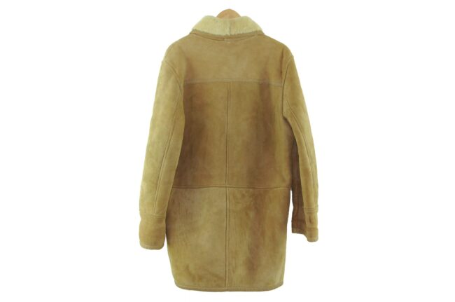 Back of Light Brown Shearling Coat