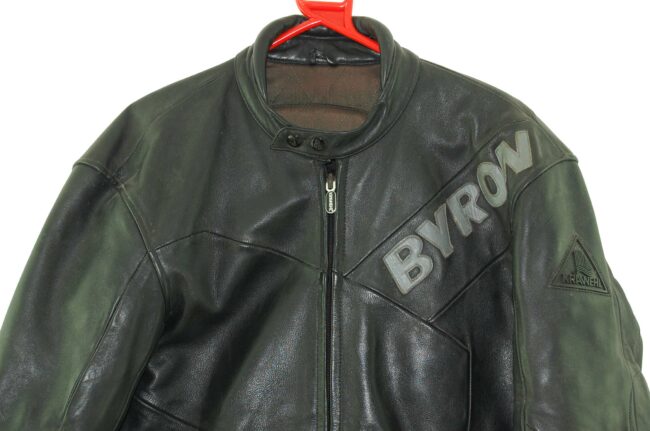 Close up of Leather Biker Jacket