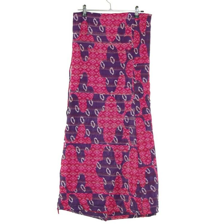 Pink and Purple Batik Wrap Skirt