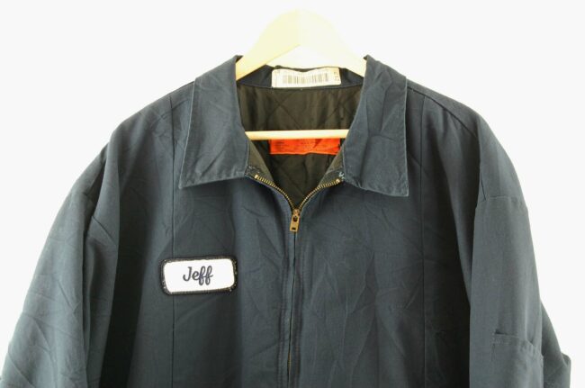 Close up of Blue American Work Jacket