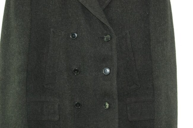 Close up of Grey P Coat
