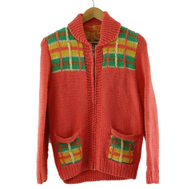 Pink Vintage Cowichan Sweater
