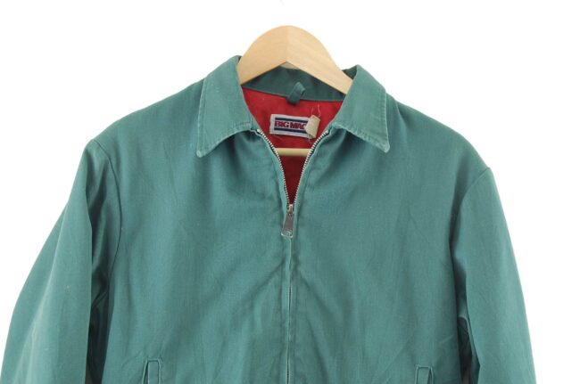Close up of Green American Workwear Jacket