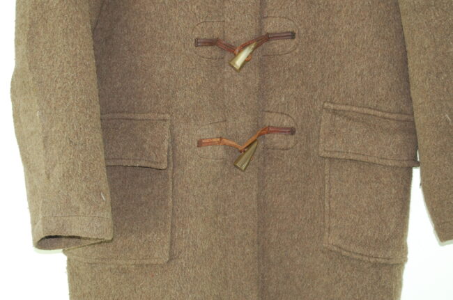 Close up of Brown Wool Duffel Coat