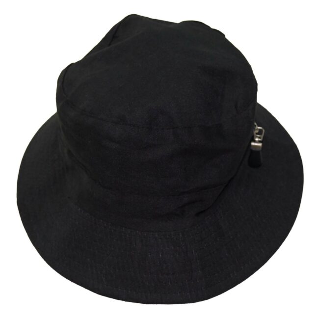 Mens Black Bucket Hat