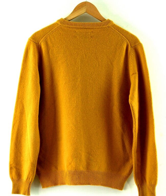 Back of Marlboro Mustard Yellow Jumper Mens