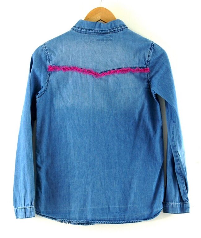 Back View Blue Denim Desigual Womens Shirt.