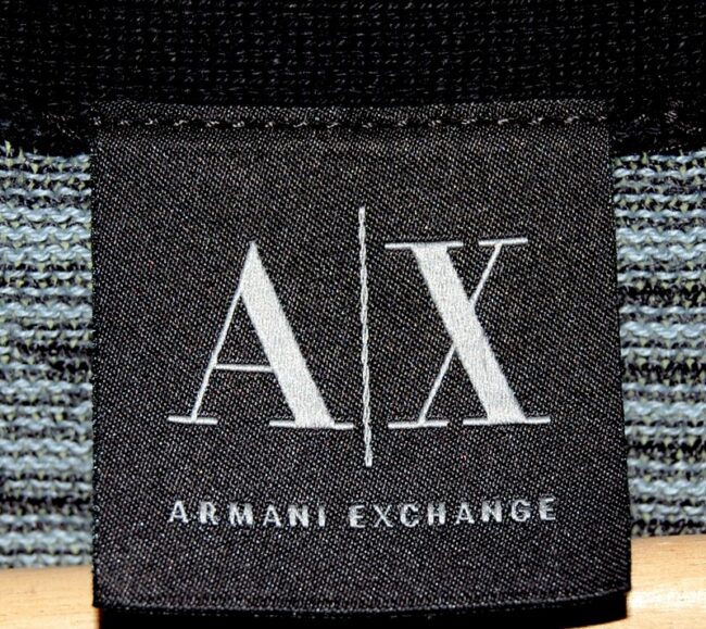 Armani sweater label