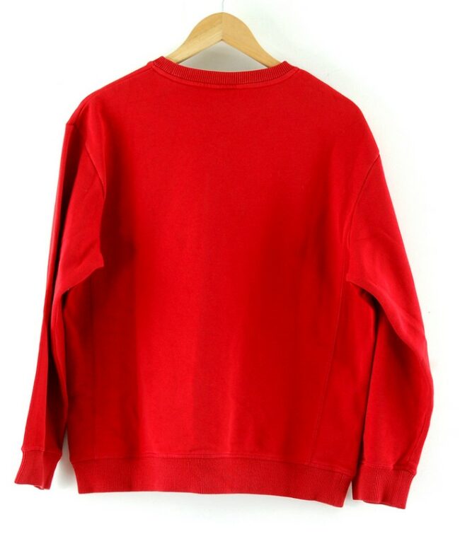 Back of Nike Sweatshirt Mens Red
