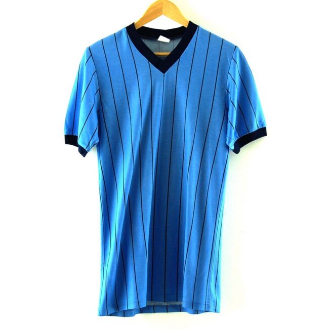 Blue Striped Sport T Shirt