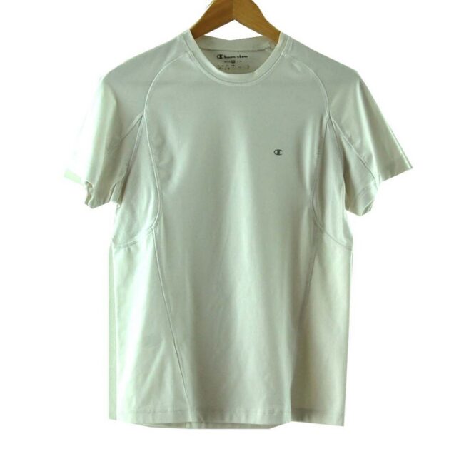 Champion White Sports T Shirt