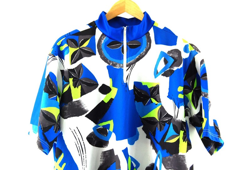 Front Top Blue Cycling T Shirt