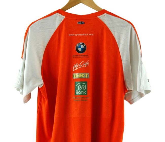 Back Close Up T Shirt Adidas Orange
