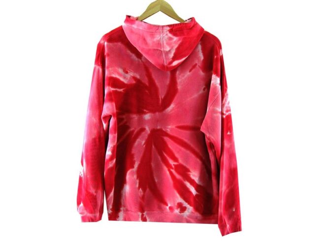 Back Tie Dye Pink Hooded Sweatshirt