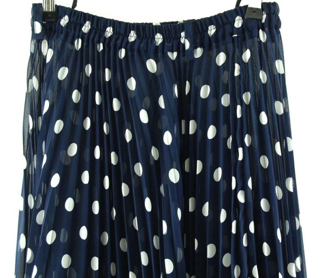 Top Close Up Polka Dot Skirt Navy