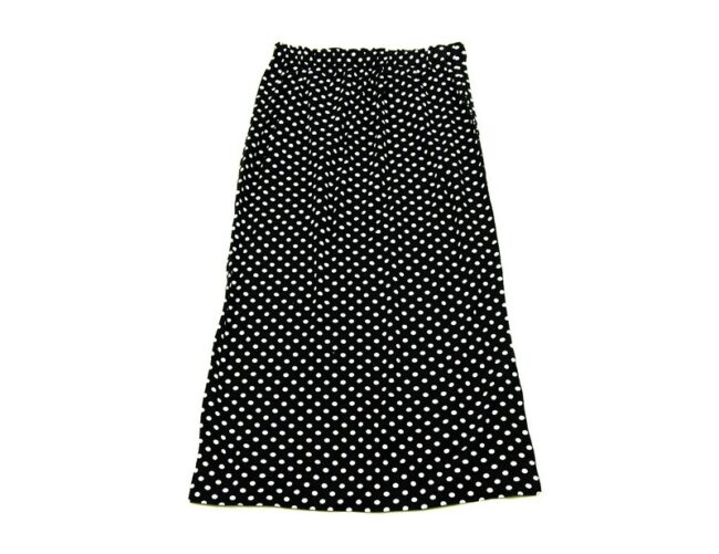 Black Polka Dot Skirt