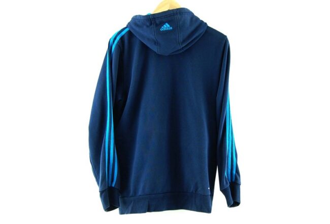 Back Mens Navy Blue Adidas Hooded Sweatshirt