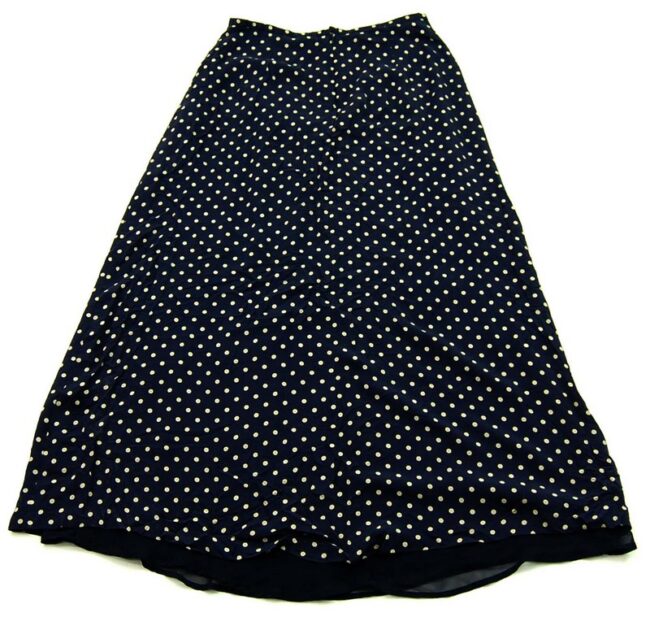 Back Polka Dot Skirt Navy