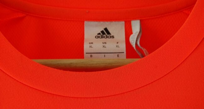 Label Mens Orange Adidas T Shirt