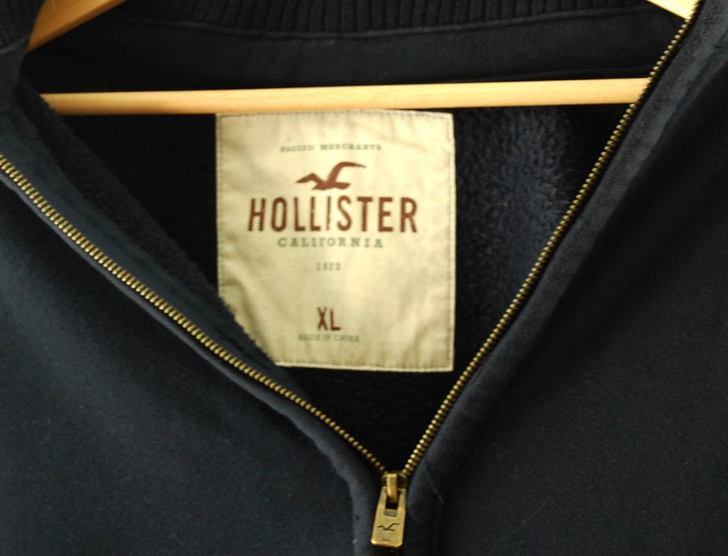 Hollister Hoodie Navy Blue- UK L - Blue 17 Vintage Clothing