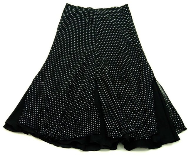 Polka Dot Skirt Black