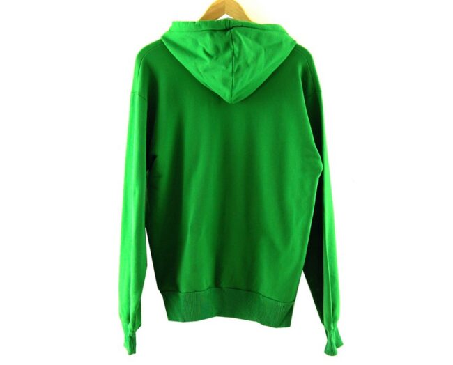 Back Green Zip Up Hoodie