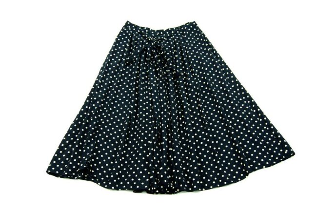 90s Black Polka Dot Skirt