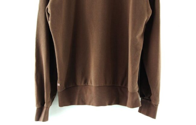 Back Close Up Puma Hooded Sweatshirt Brown