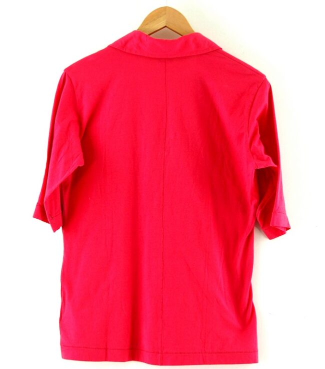 Back Diesel Dark Pink V - Neck Shirt