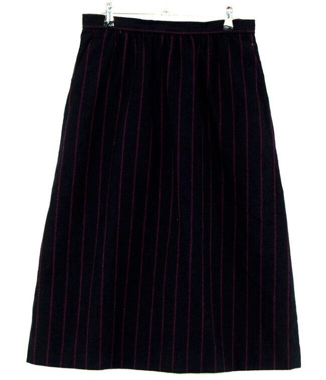 Front Wool Evan Picone Skirt