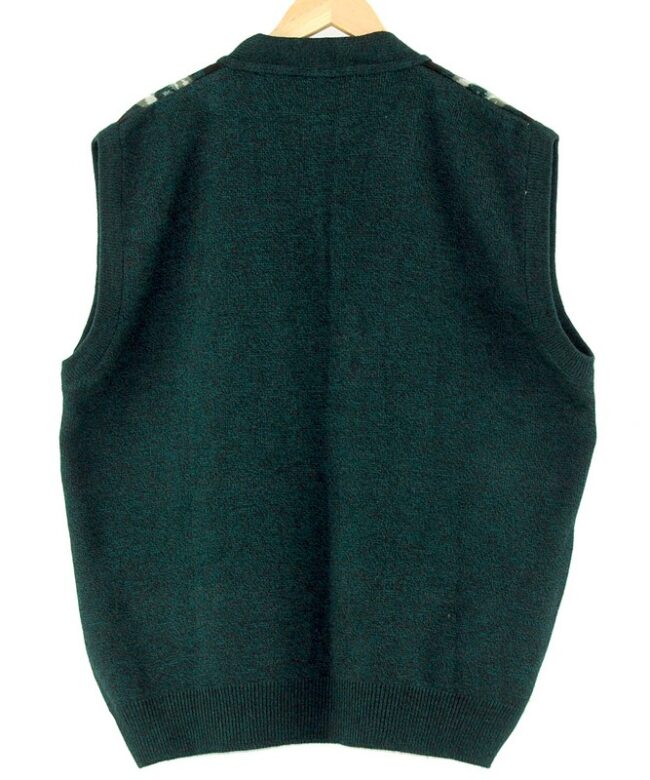 Back 90s Mens Sleeveless Cardigan