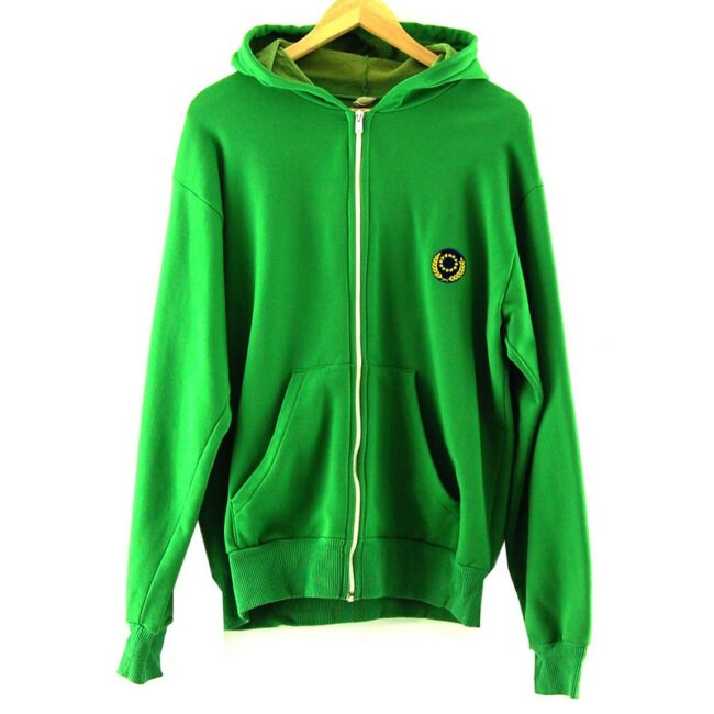 Green Zip Up Hoodie Mens