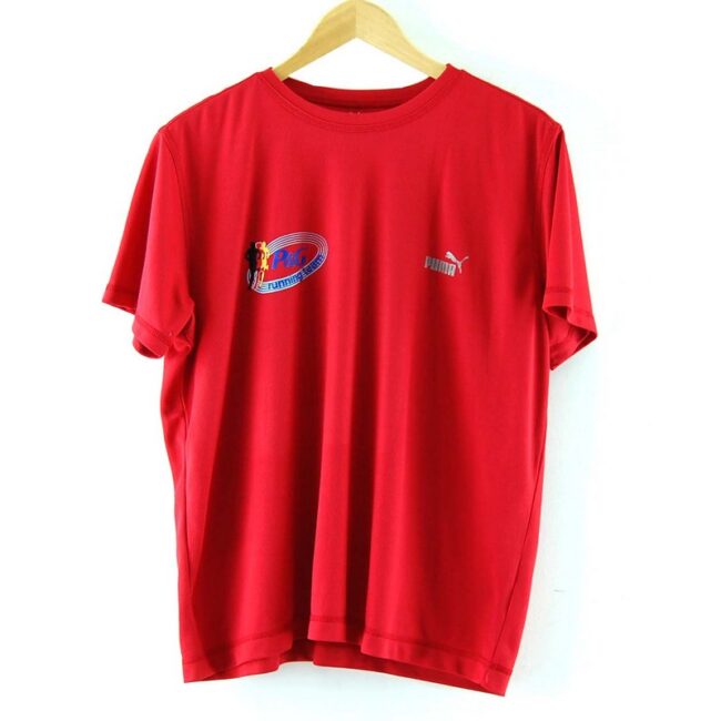 Puma Red Sports T Shirt