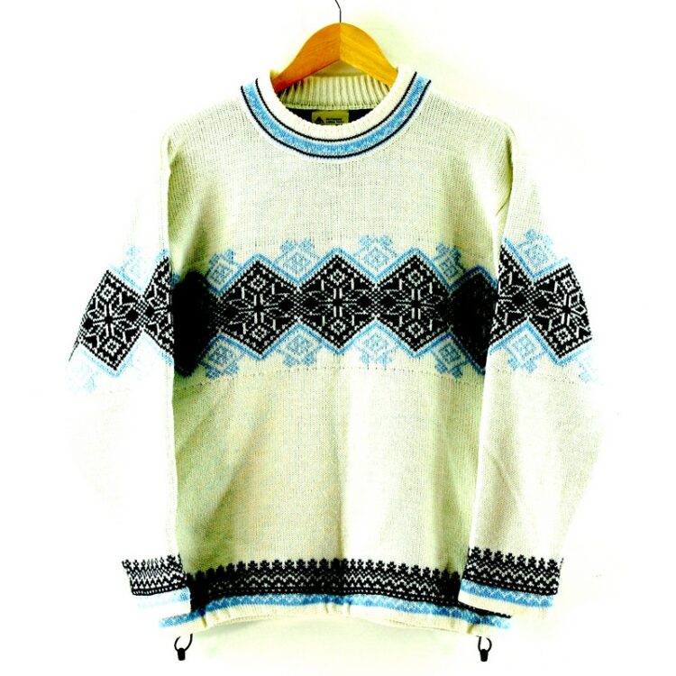 White Snowflake Sweater Womens