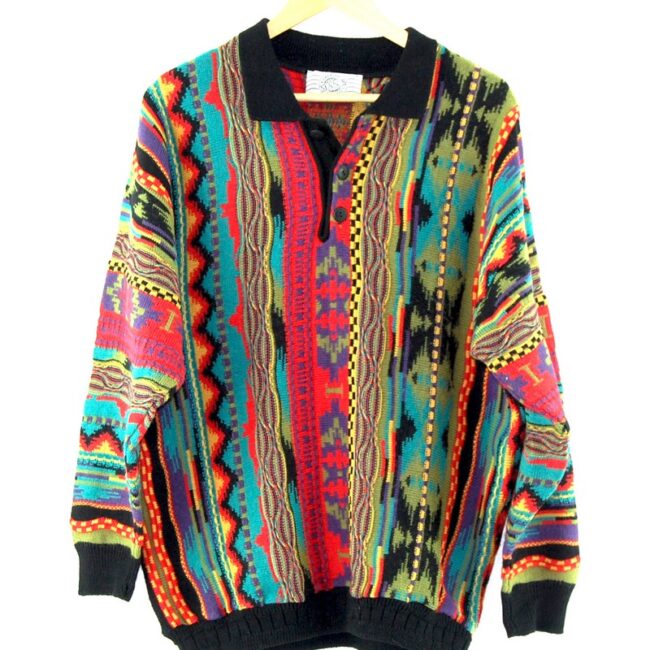 90s Mens Coogi Style Jumper