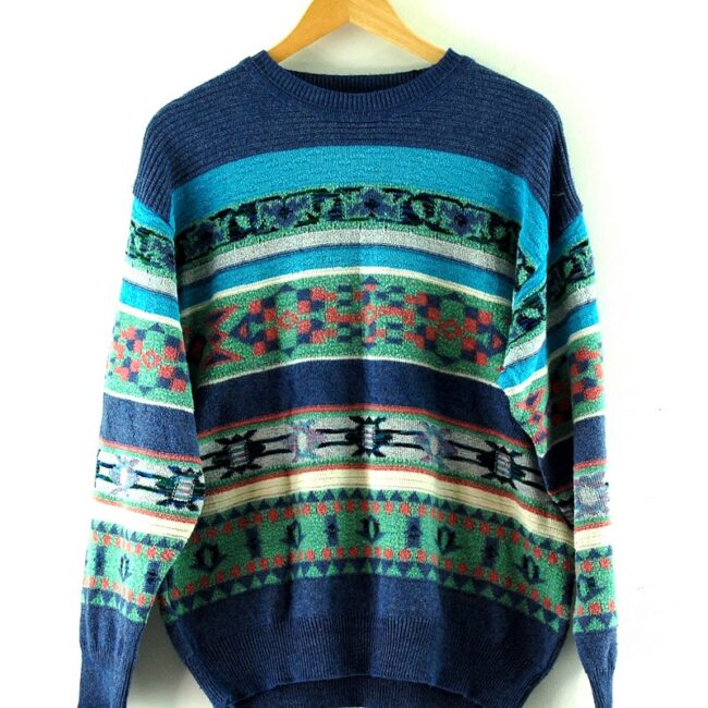 Aztec Print Sweater Mens