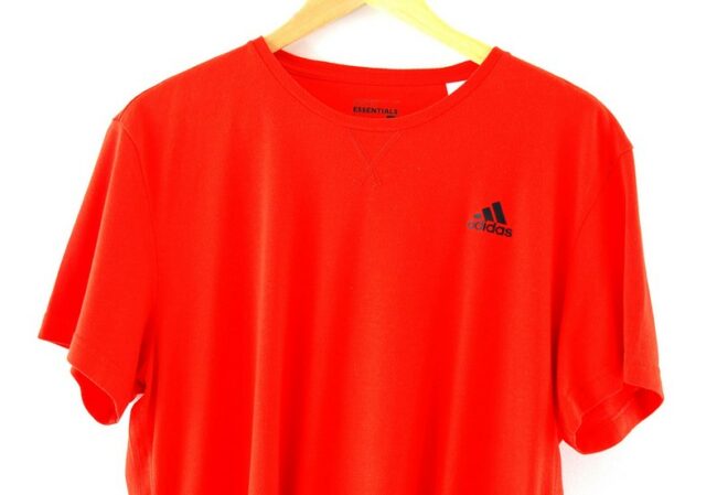 Front Top Close Up Adidas Sport Essentials T Shirt
